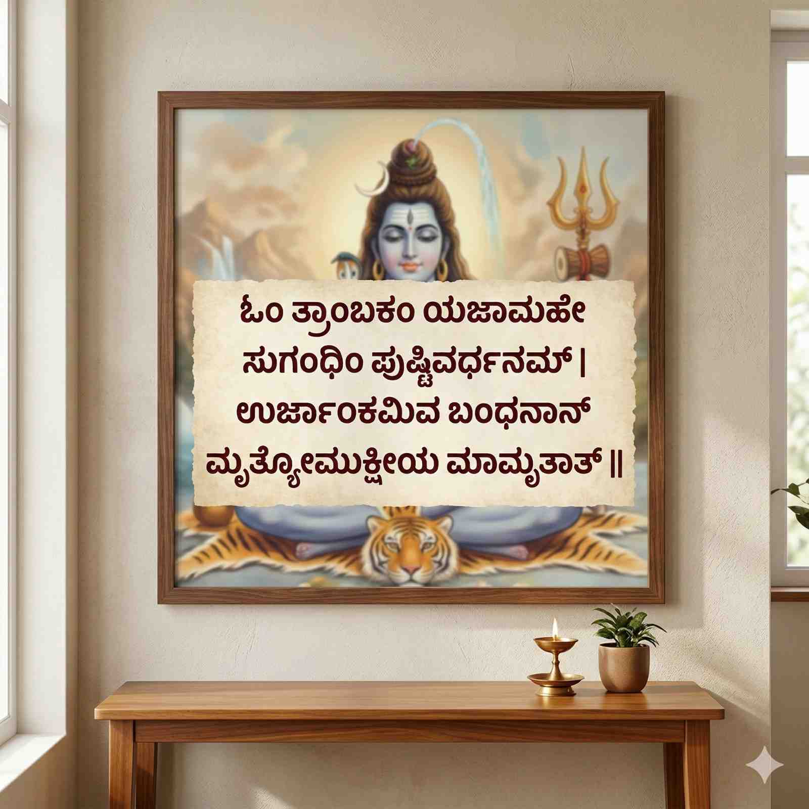 ನಿಮ್ಮ ಪ್ರೀತಿಯ ಪೋಷಕರ ಜೀವ ರಕ್ಷಕ: ಆಯಸ್ಸು ಮತ್ತು ಆರೋಗ್ಯವನ್ನು ಹೆಚ್ಚಿಸುವ ಮಹಾಮೃತ್ಯುಂಜಯ ಮಂತ್ರದ ಫೋಟೋ! - Image 8
